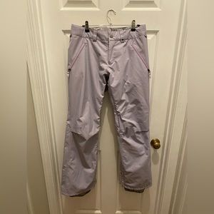 Women’s Burton Light Purple Stripe Snow Pants Snowboarding Skiing